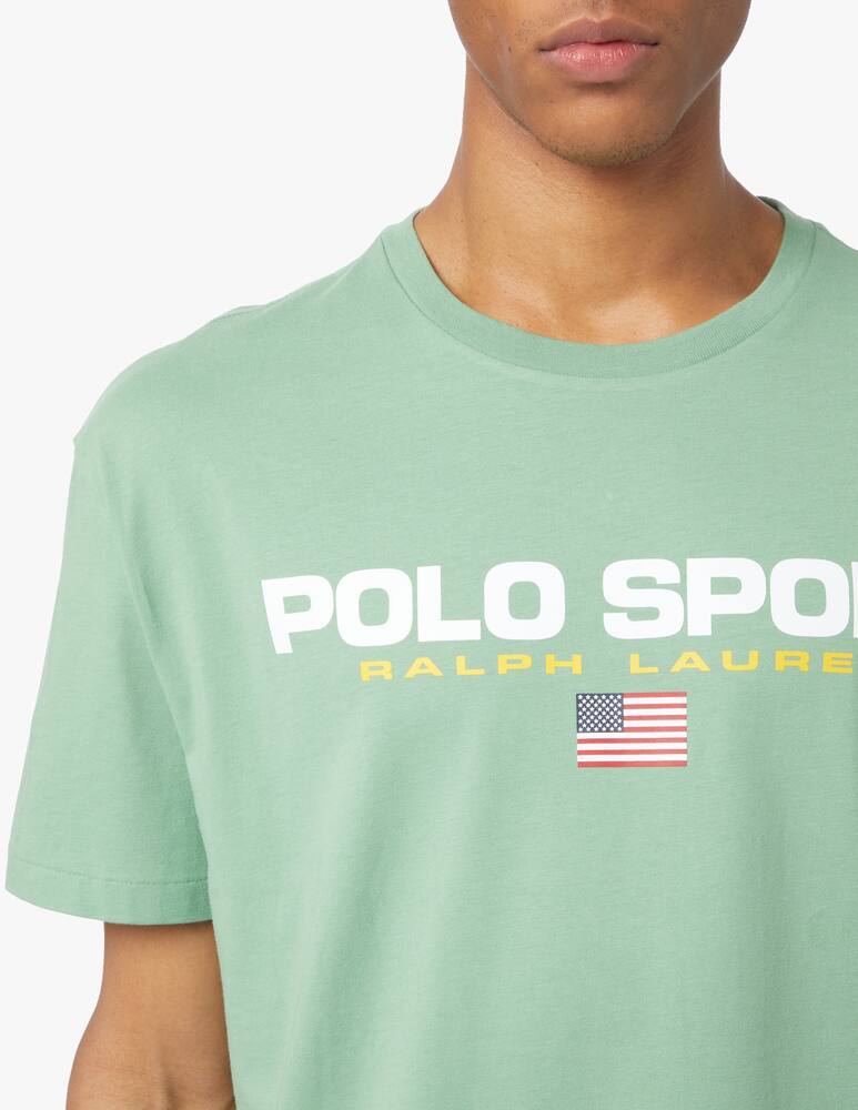 rinascente Polo Ralph Lauren T-shirt polo sport chest lettering - green