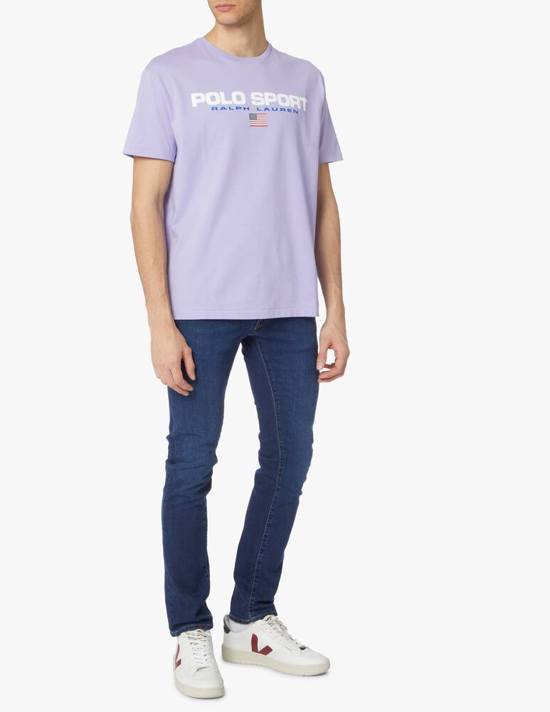 Polo Ralph Lauren Maglietta girocollo polo sport scritta - viola - immagine 2 Polo Ralph Lauren Maglietta girocollo polo sport scritta - viola - immagine 2