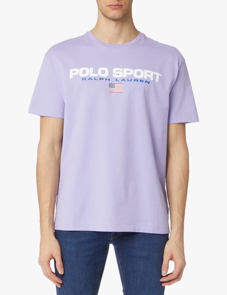 Polo Ralph Lauren Maglietta girocollo polo sport scritta - viola - immagine 1 Polo Ralph Lauren Maglietta girocollo polo sport scritta - viola - immagine 1