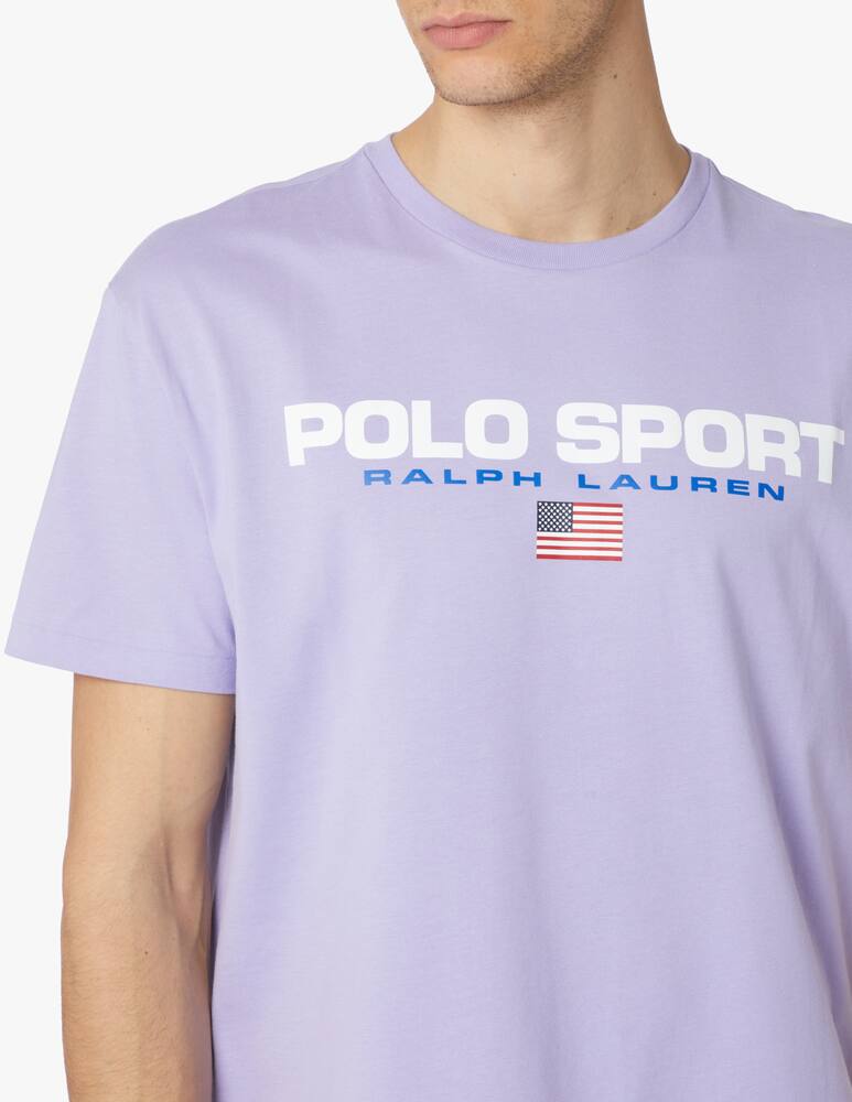 rinascente Polo Ralph Lauren Maglietta girocollo polo sport scritta - viola