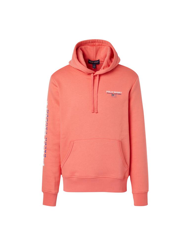 rinascente Polo Ralph Lauren Lettering sleeve hoodie - red