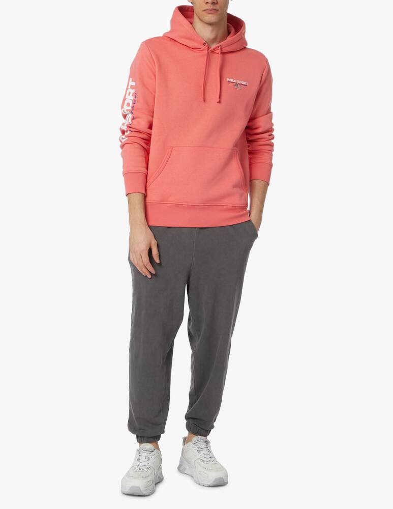 rinascente Polo Ralph Lauren Lettering sleeve hoodie - red