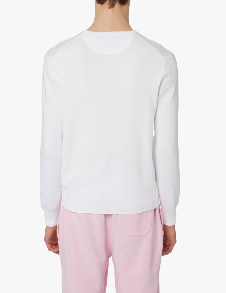 rinascente Polo Ralph Lauren Maglione girocollo doppio logo - bianco