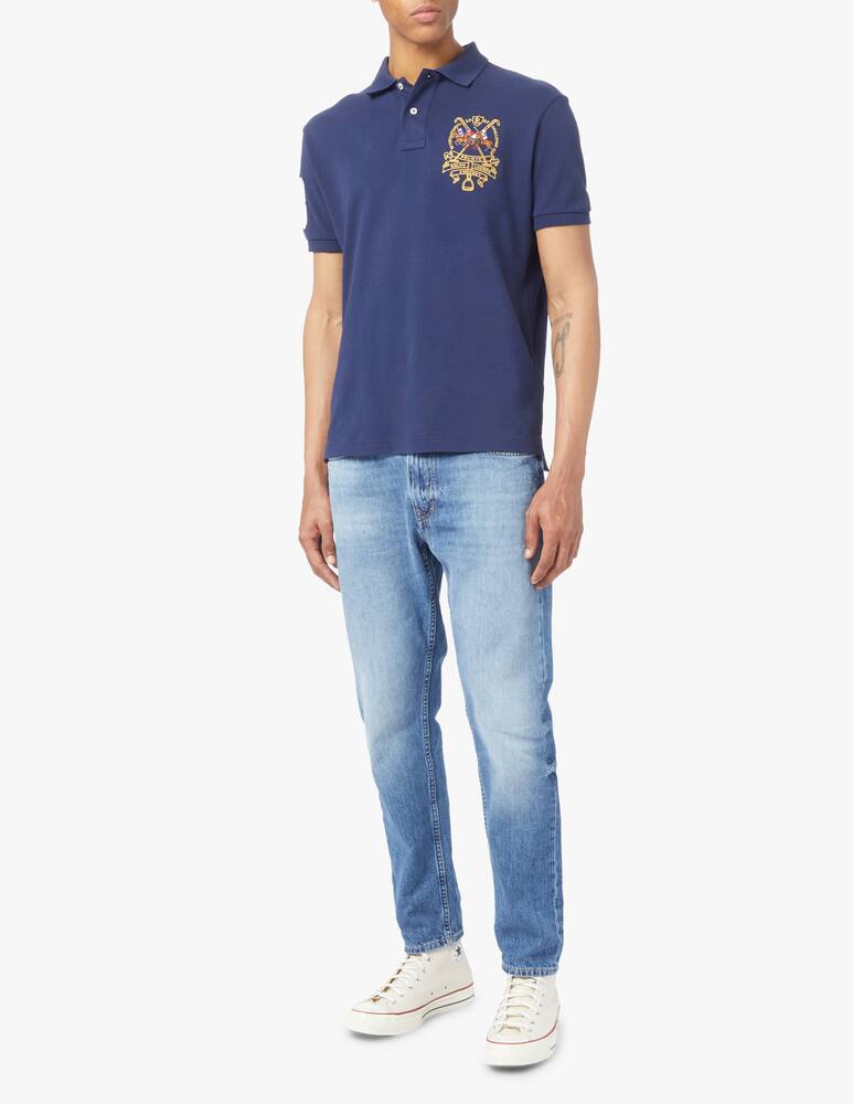 rinascente Polo Ralph Lauren Polo basic mesh stampa pony - blu
