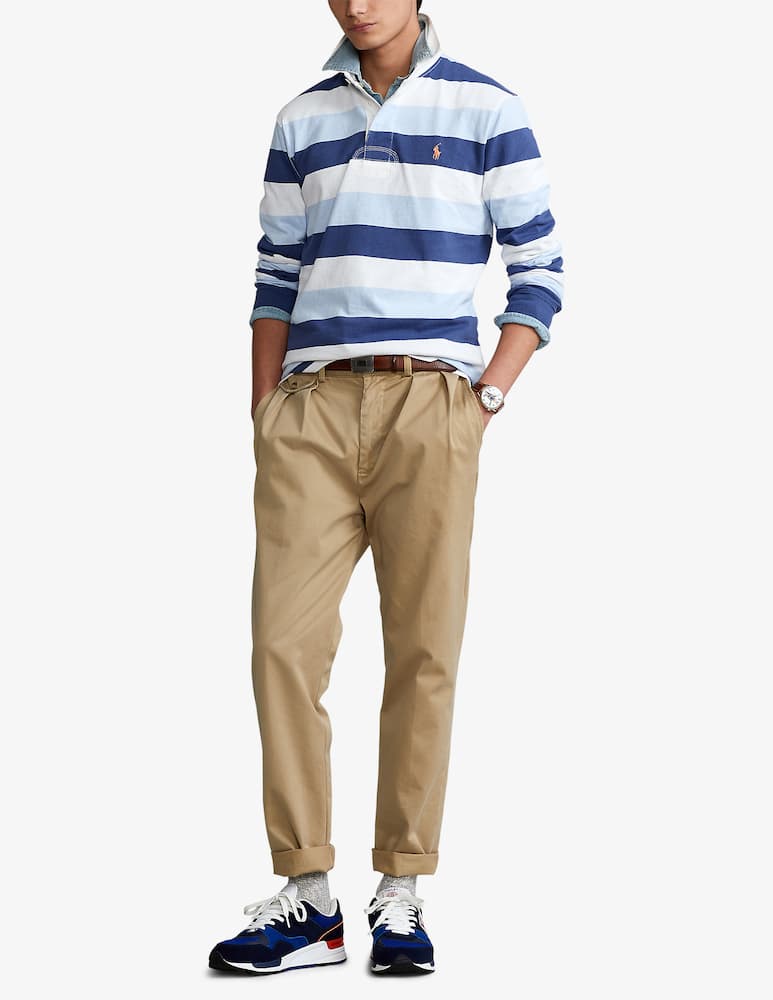 rinascente Polo Ralph Lauren Rugby multi long sleeve polo - blue