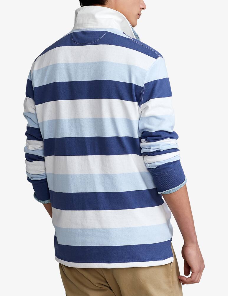 rinascente Polo Ralph Lauren Rugby multi long sleeve polo - blue