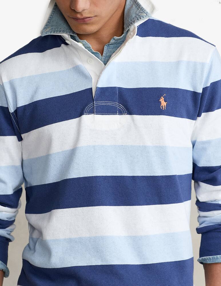 rinascente Polo Ralph Lauren Rugby multi long sleeve polo - blue