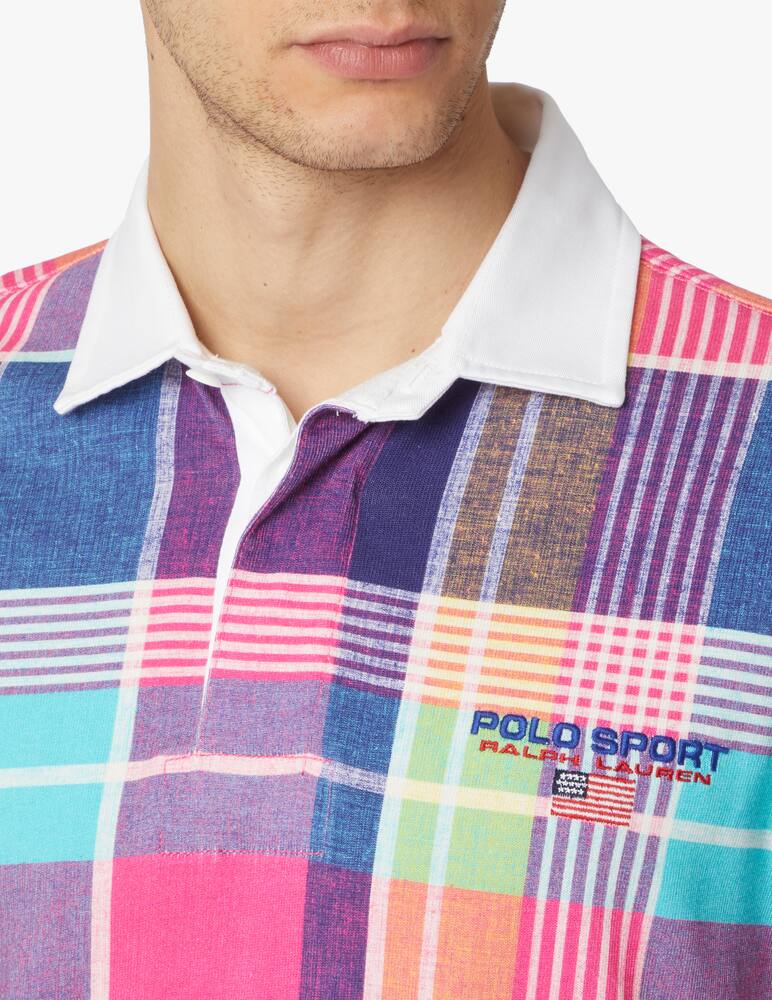 rinascente Polo Ralph Lauren Polo rugby manica lunga - rosa