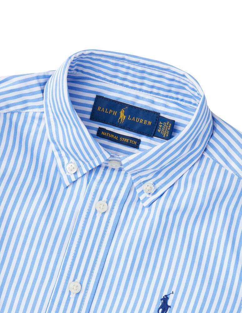 rinascente Polo Ralph Lauren Camicia manica lunga post in cotone - azzurro