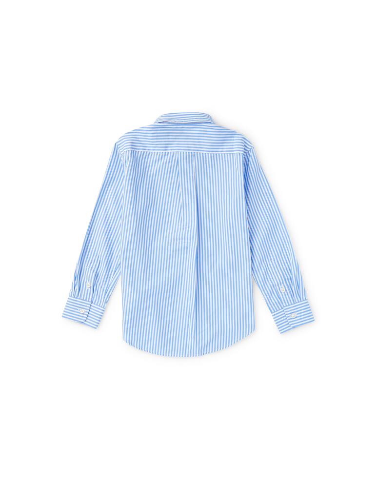 rinascente Polo Ralph Lauren Camicia manica lunga post in cotone - azzurro