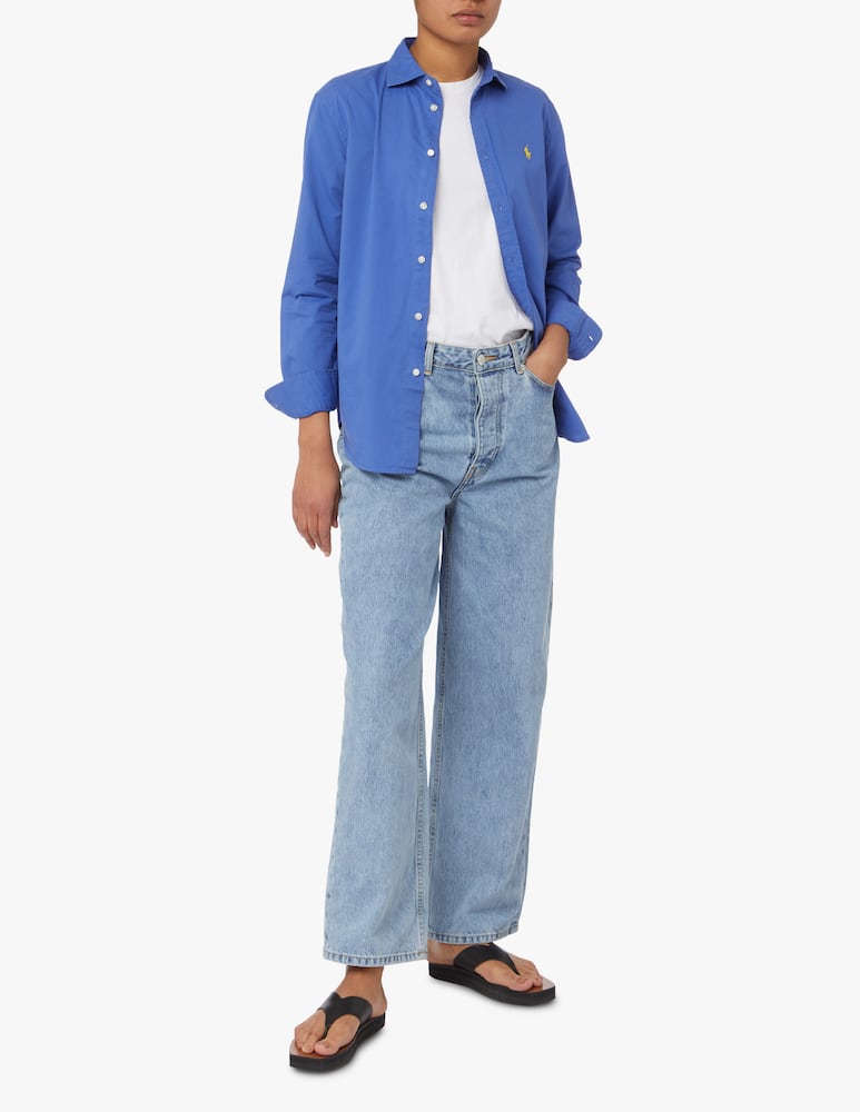 rinascente Polo Ralph Lauren Camicia in cotone relaxed-fit - azzurro