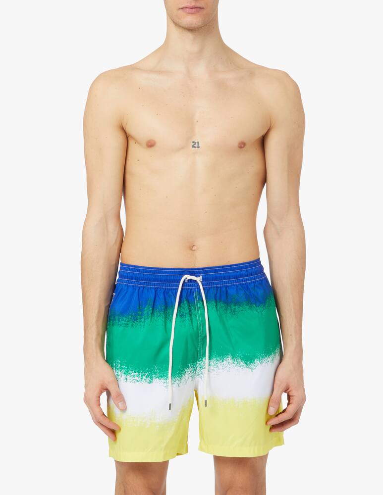 rinascente Polo Ralph Lauren Striped coloroblock traveler swimshort - multi
