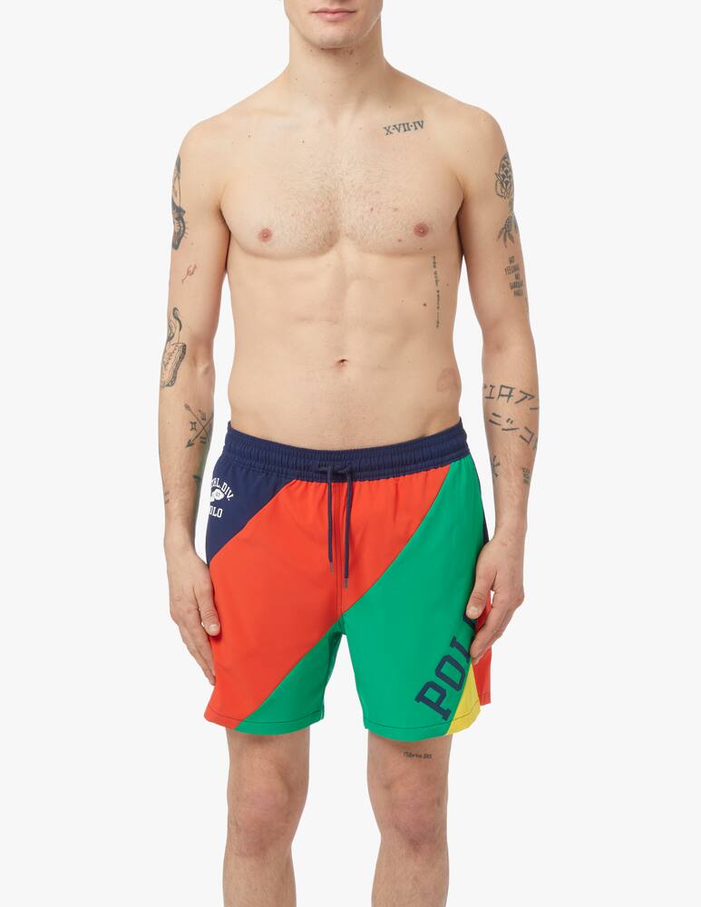 rinascente Polo Ralph Lauren Costume traveler a righe colorblock - multicolor