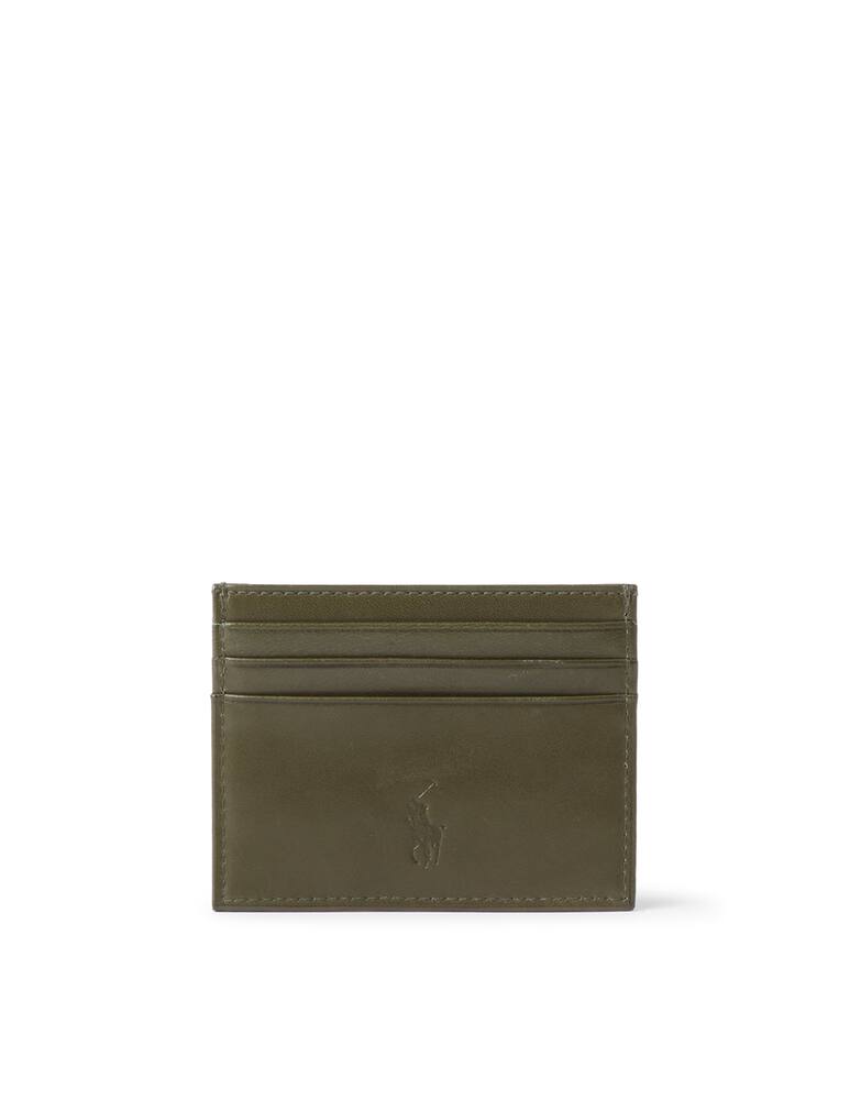 rinascente Polo Ralph Lauren Smooth leather card holder - green