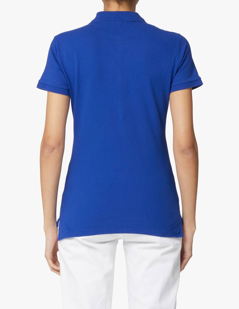 rinascente Polo Ralph Lauren Julie slim-fit short sleeve-polo shirt - blue