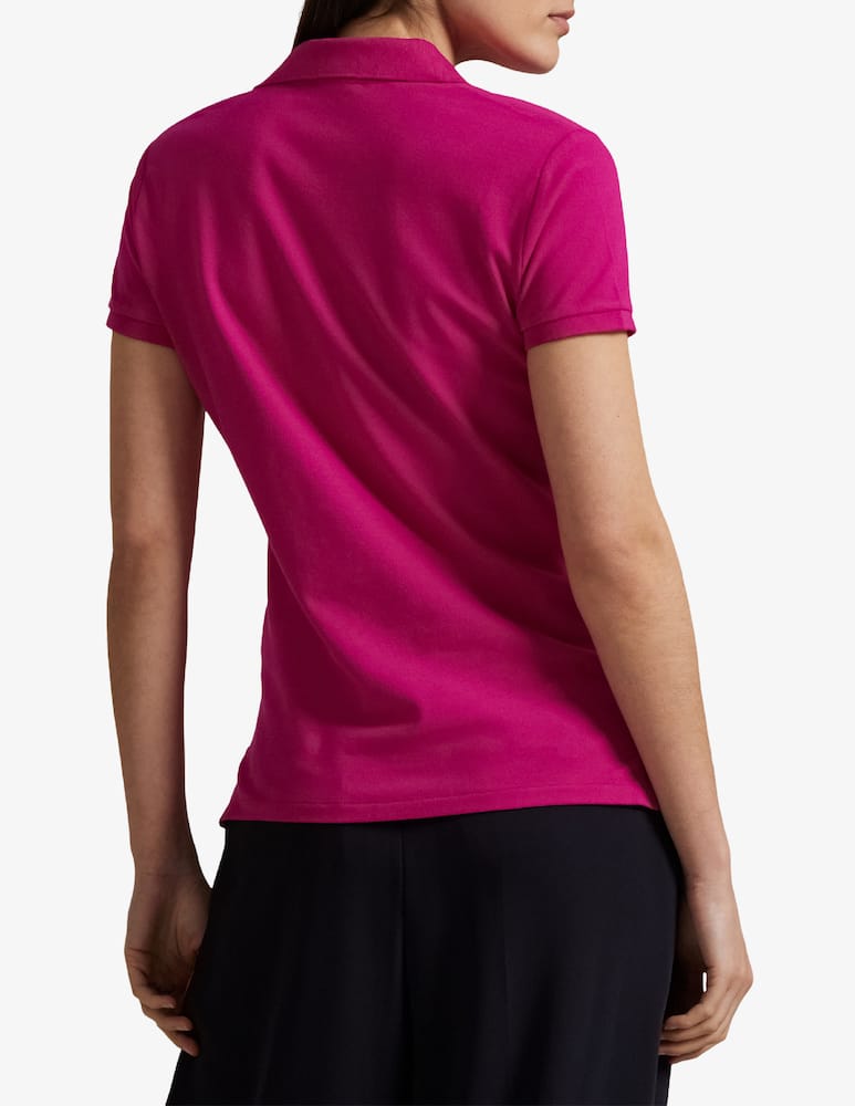Polo Ralph Lauren Julie slim-fit short sleeve-polo shirt - pink - picture 3 Polo Ralph Lauren Julie slim-fit short sleeve-polo shirt - pink - picture 3