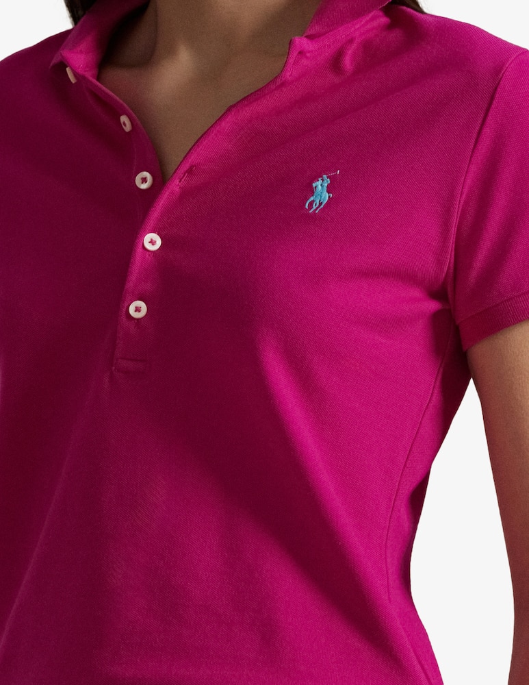 Polo Ralph Lauren Julie slim-fit short sleeve-polo shirt - pink - picture 4 Polo Ralph Lauren Julie slim-fit short sleeve-polo shirt - pink - picture 4