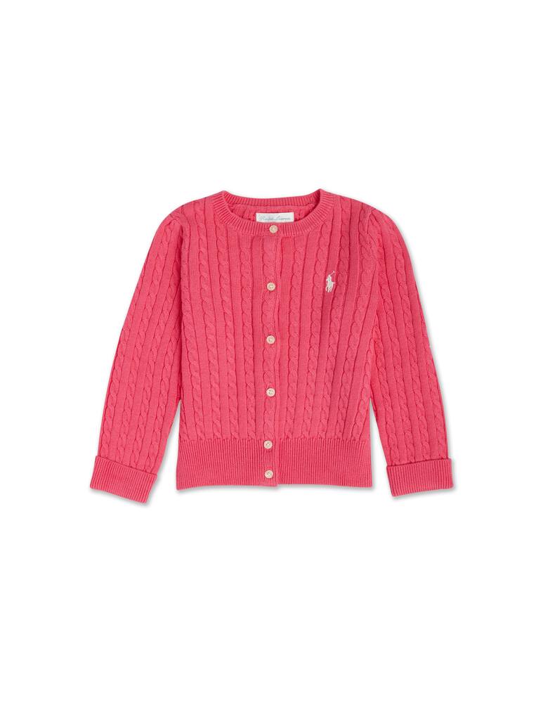 Polo Ralph Lauren Maglione girocollo in cotone mini cable - rosa - immagine 1 Polo Ralph Lauren Maglione girocollo in cotone mini cable - rosa - immagine 1