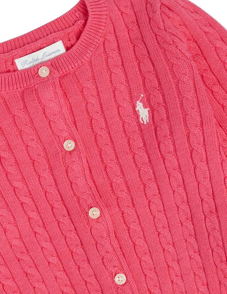 Polo Ralph Lauren Maglione girocollo in cotone mini cable - rosa - immagine 2 Polo Ralph Lauren Maglione girocollo in cotone mini cable - rosa - immagine 2