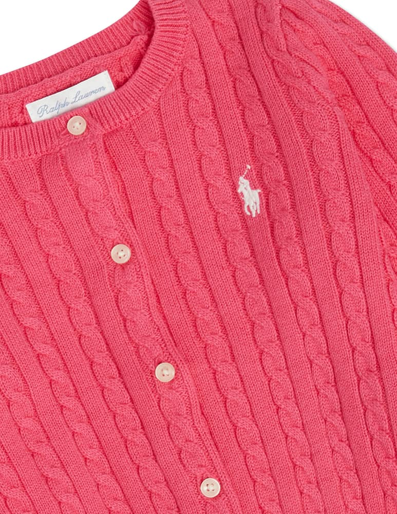 rinascente Polo Ralph Lauren Maglione girocollo in cotone mini cable - rosa