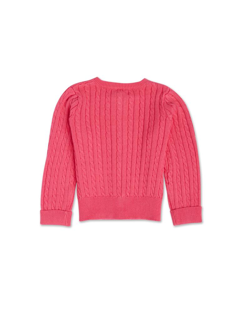 Polo Ralph Lauren Maglione girocollo in cotone mini cable - rosa - immagine 3 Polo Ralph Lauren Maglione girocollo in cotone mini cable - rosa - immagine 3