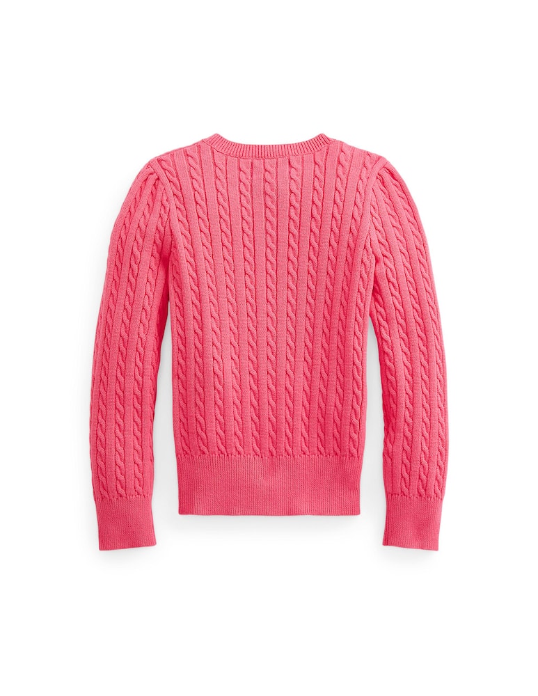 rinascente Polo Ralph Lauren Coton cable knit cardigan sweater - pink