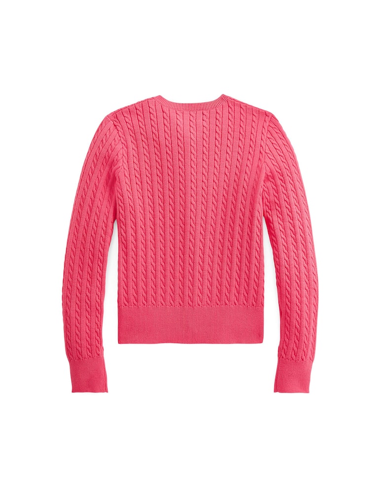 rinascente Polo Ralph Lauren Coton cable knit cardigan sweater - pink