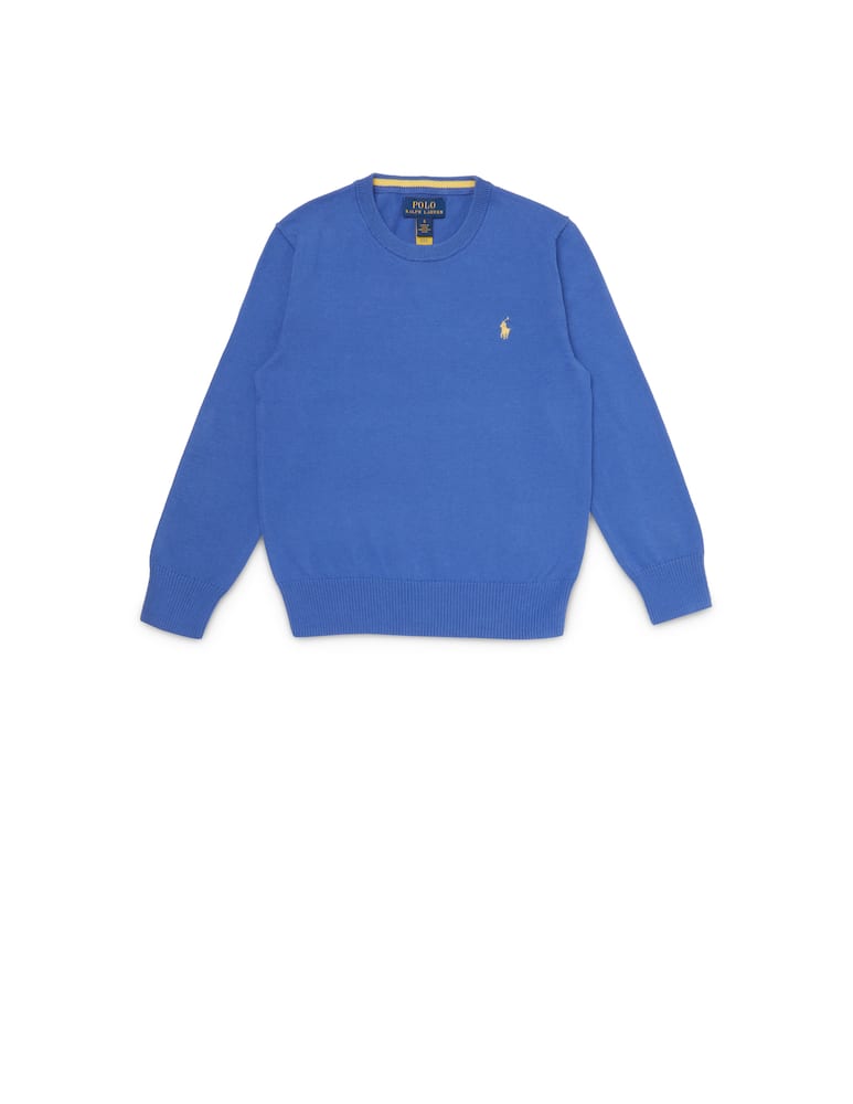 Polo Ralph Lauren Maglione knti in cotone - blu - immagine 1 Polo Ralph Lauren Maglione knti in cotone - blu - immagine 1