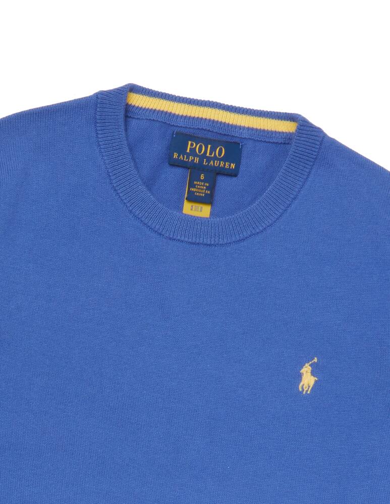 Polo Ralph Lauren Maglione knti in cotone - blu - immagine 2 Polo Ralph Lauren Maglione knti in cotone - blu - immagine 2