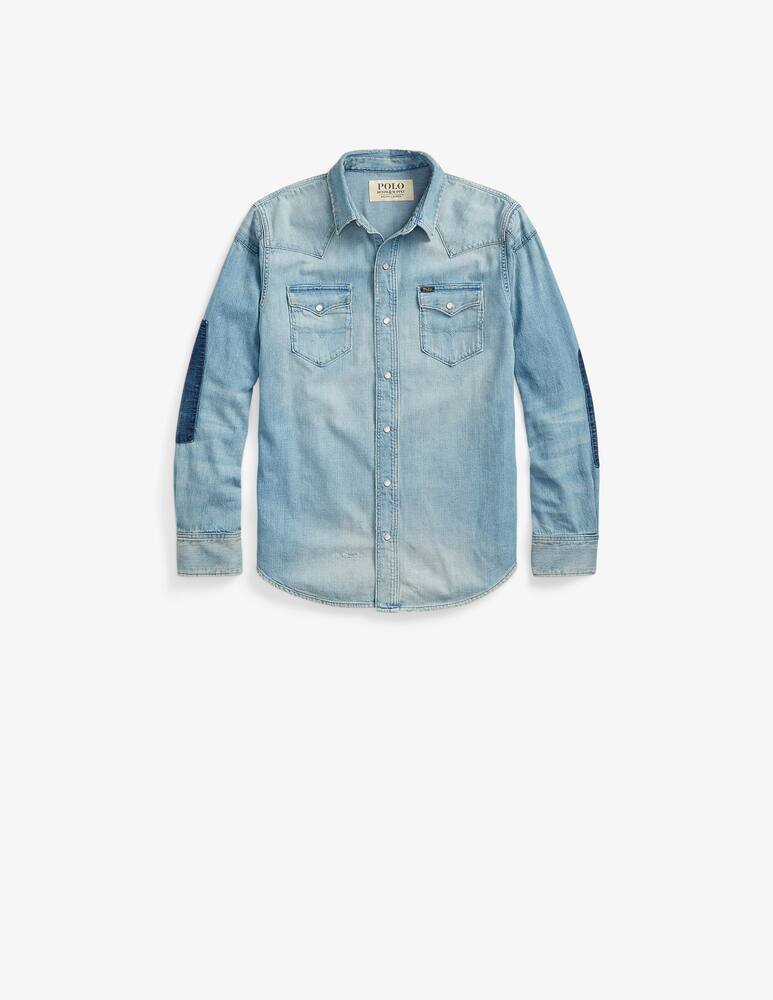 rinascente Polo Ralph Lauren Western patches denim shirt - Blue