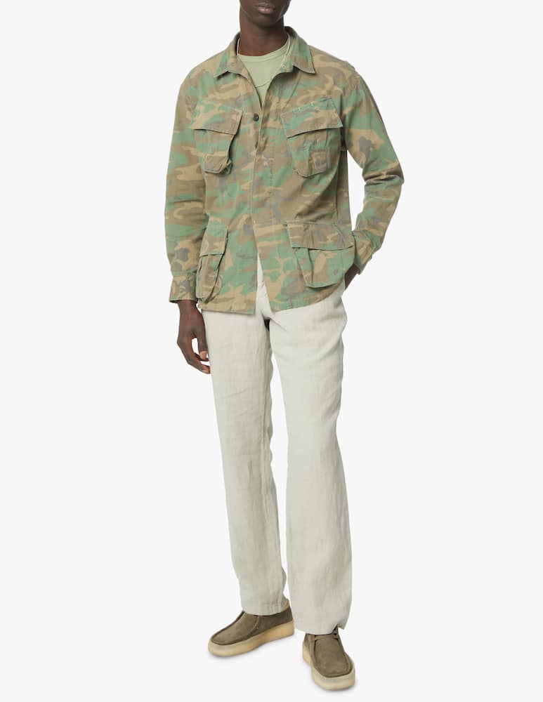rinascente Polo Ralph Lauren Camo overshirt jacket - olive