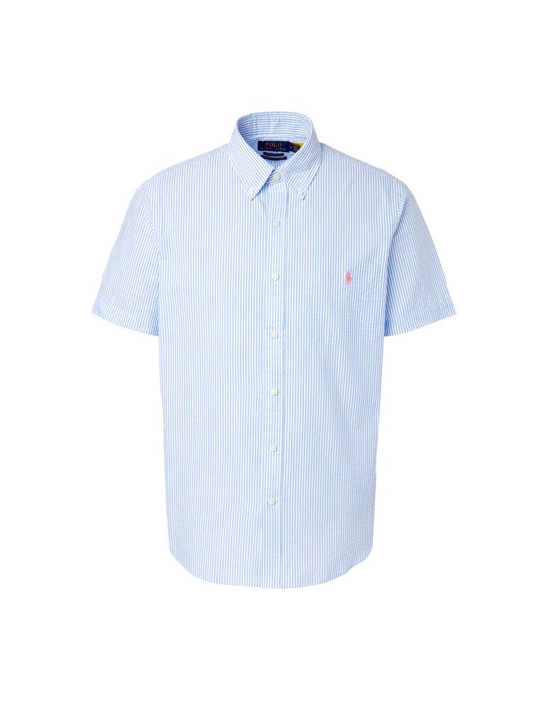 rinascente Polo Ralph Lauren Camicia manica corta seersucker a righe - azzurro