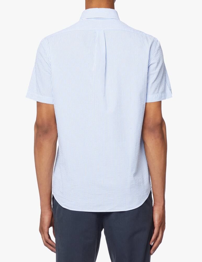 rinascente Polo Ralph Lauren Camicia manica corta seersucker a righe - azzurro