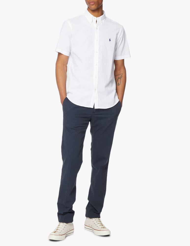 rinascente Polo Ralph Lauren Seersucker short sleeve shirt - white