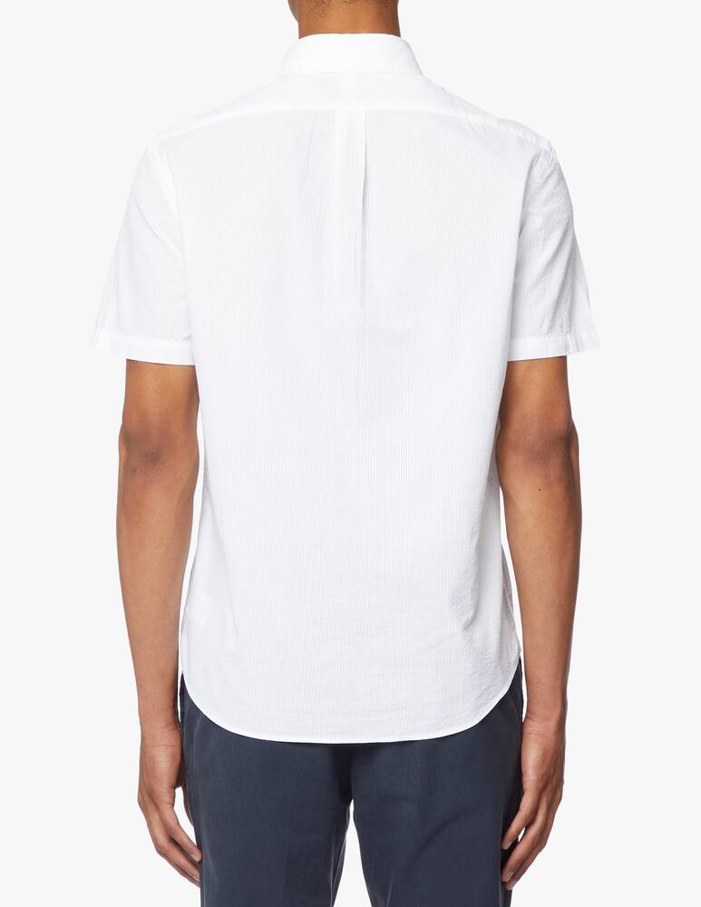 rinascente Polo Ralph Lauren Seersucker short sleeve shirt - white
