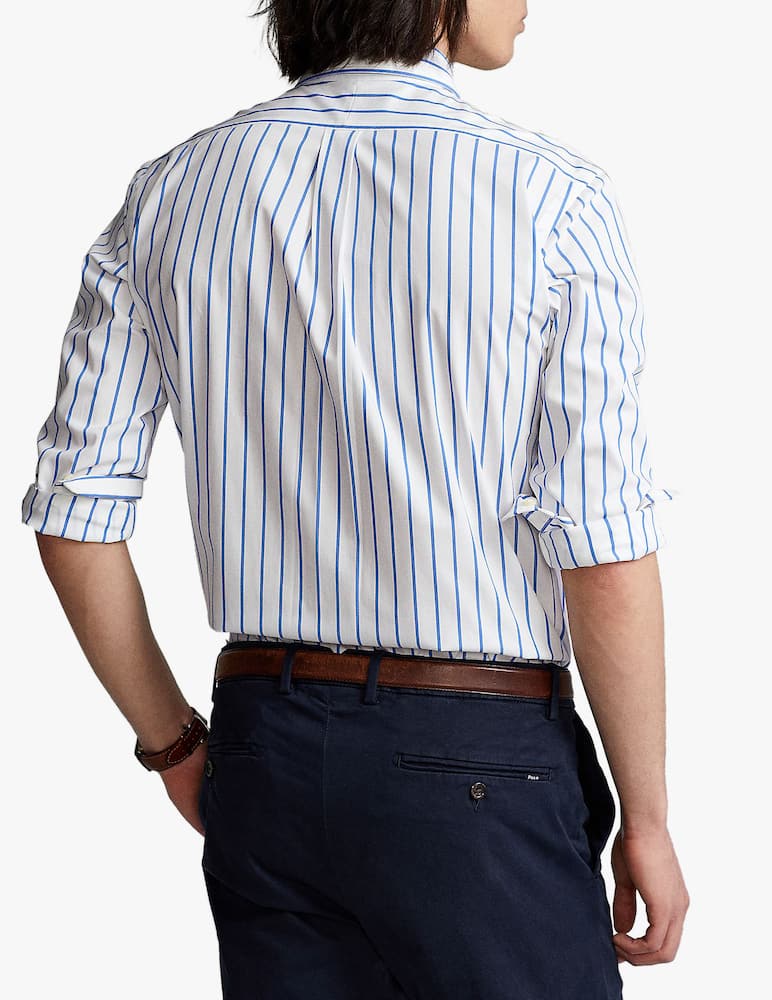 rinascente Polo Ralph Lauren Camicia custom fit a righe - blu