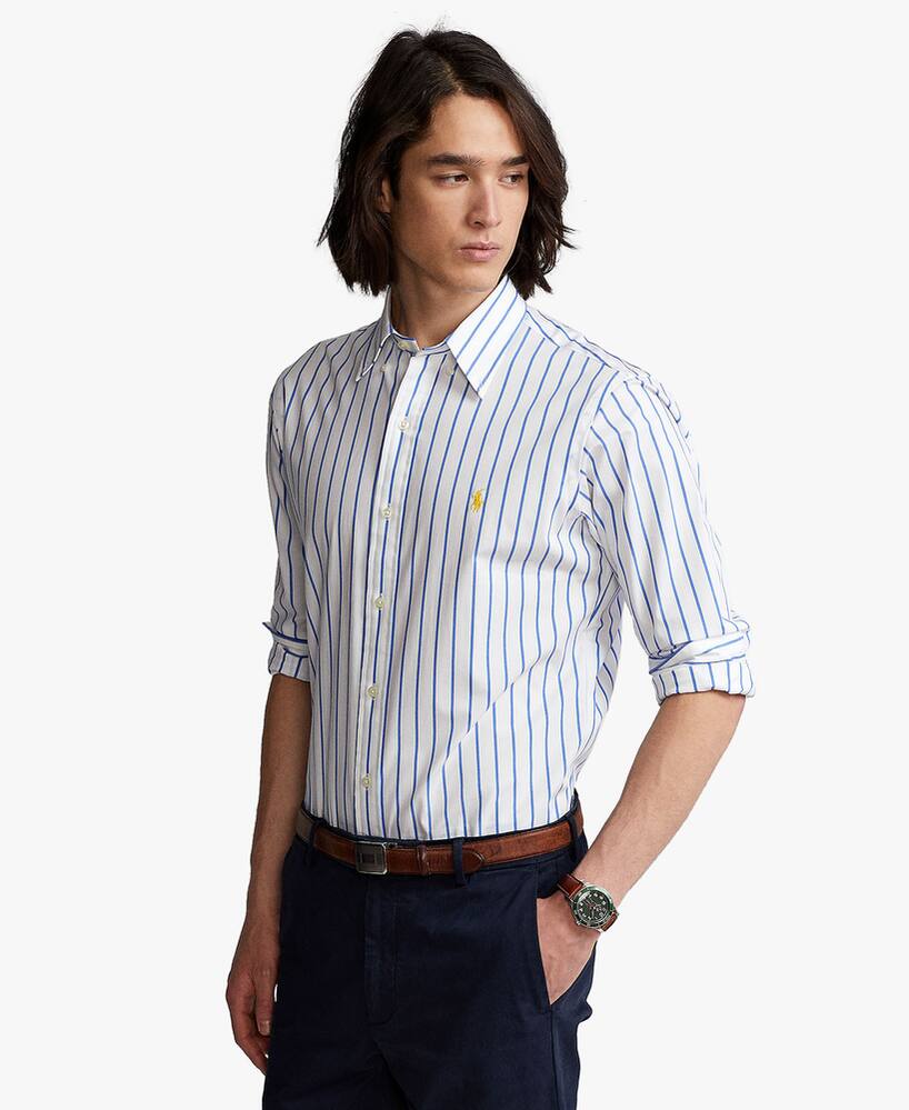 rinascente Polo Ralph Lauren Camicia custom fit a righe - blu