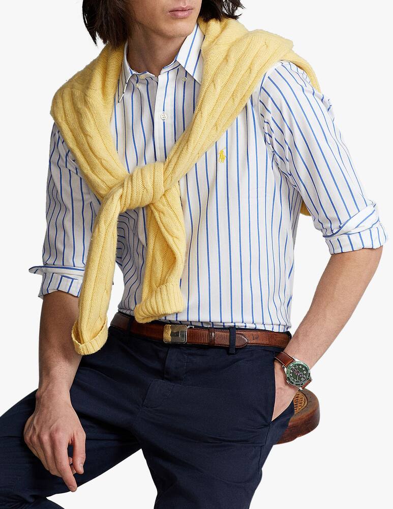 rinascente Polo Ralph Lauren Camicia custom fit a righe - blu