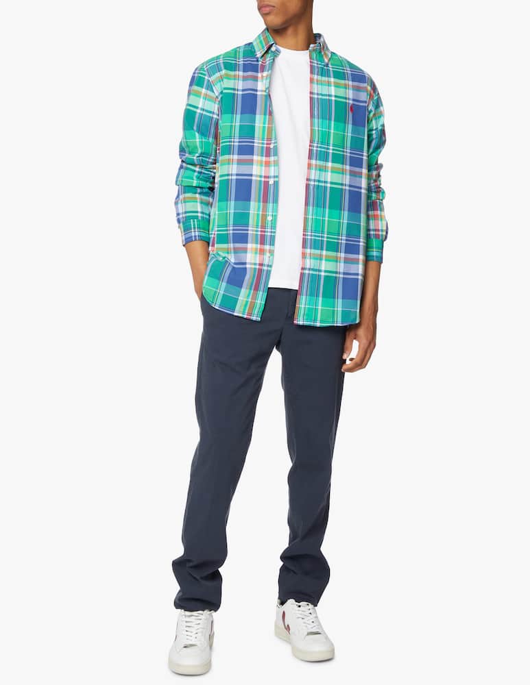 rinascente Polo Ralph Lauren Madras custom fit shirt - green