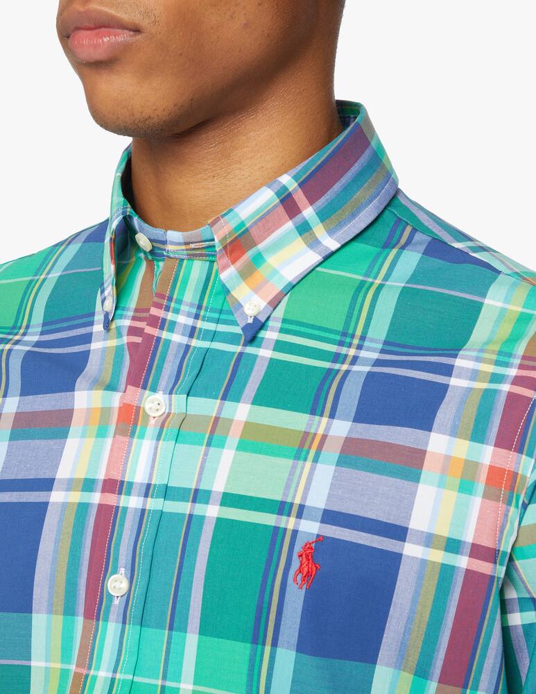 rinascente Polo Ralph Lauren Madras custom fit shirt - green