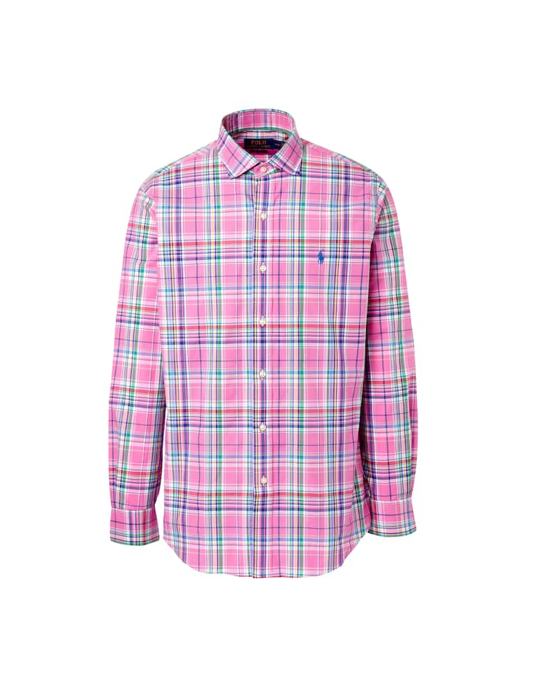 rinascente Polo Ralph Lauren Madras custom fit shirt - pink