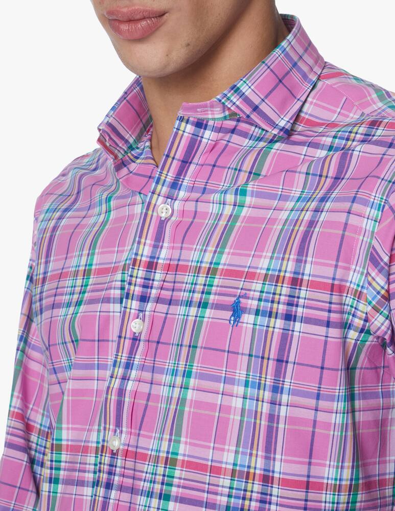 rinascente Polo Ralph Lauren Madras custom fit shirt - pink