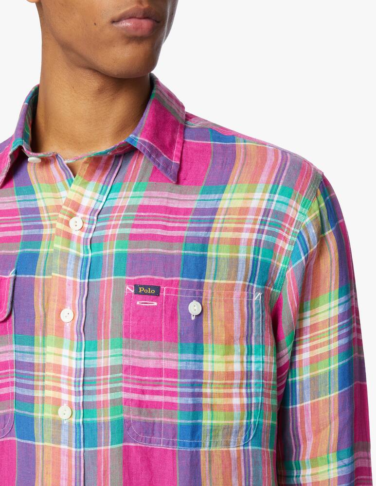 rinascente Polo Ralph Lauren Camicia lino custom scozzesi - multicolor