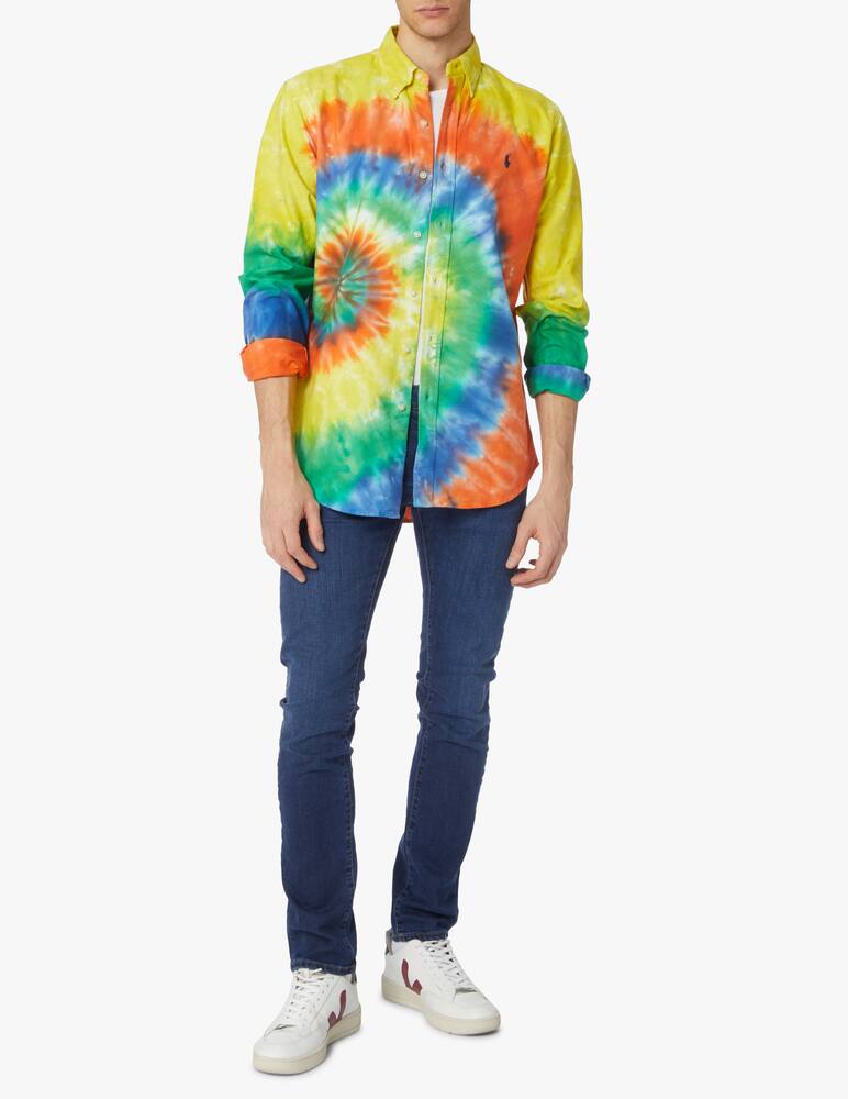 rinascente Polo Ralph Lauren Camicia custom fit tie dye - verde