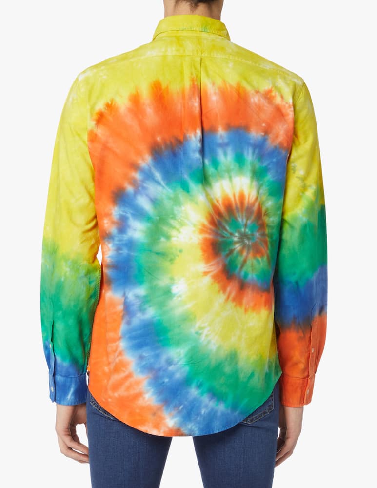 rinascente Polo Ralph Lauren Camicia custom fit tie dye - verde