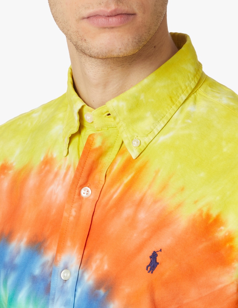 rinascente Polo Ralph Lauren Camicia custom fit tie dye - verde