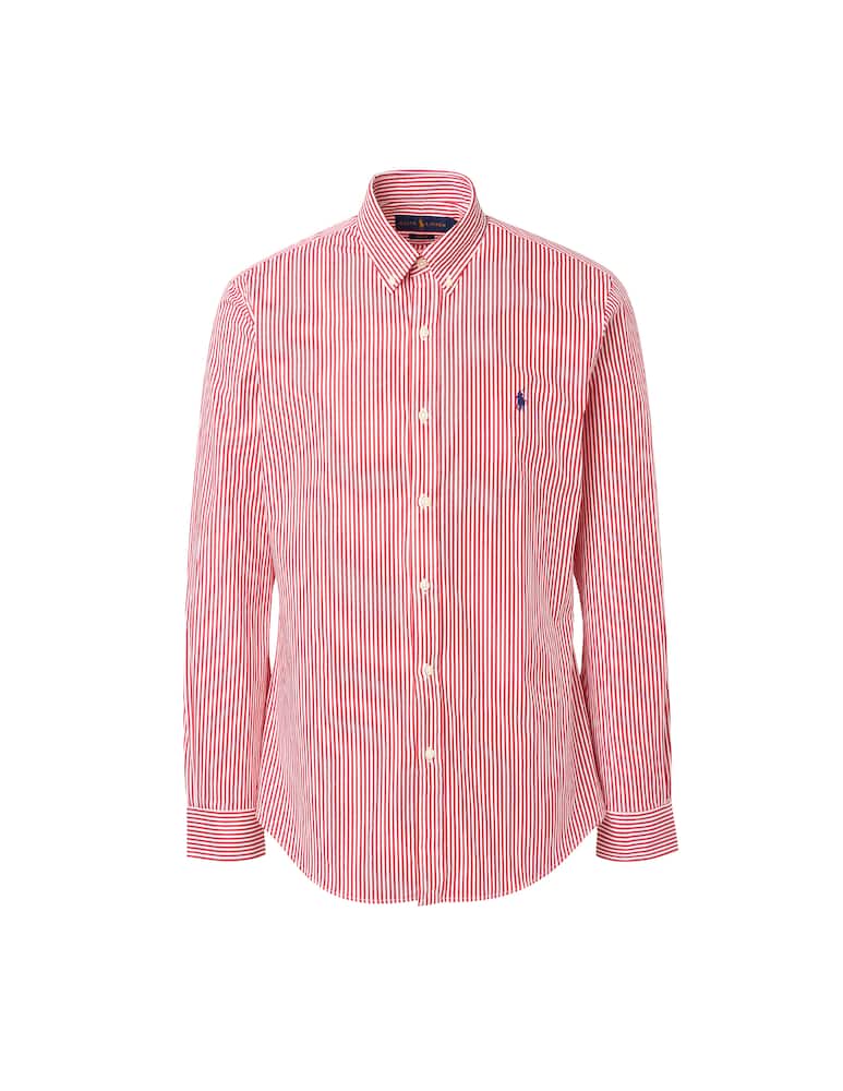 rinascente Polo Ralph Lauren Camicia slim fit botton down a righe - rosso