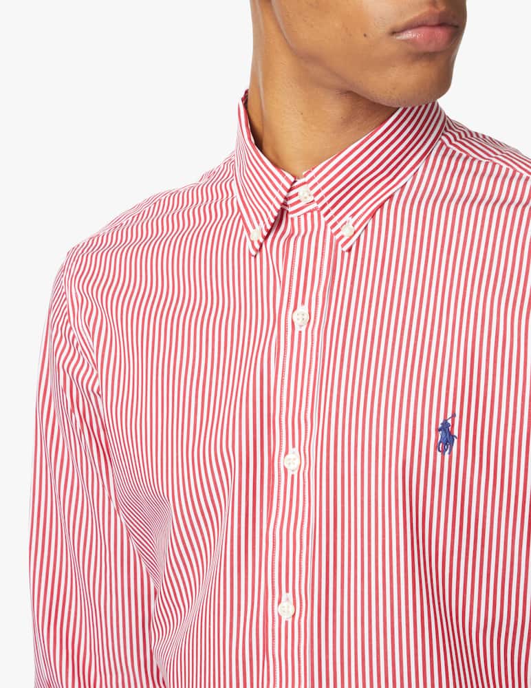 rinascente Polo Ralph Lauren Camicia slim fit botton down a righe - rosso
