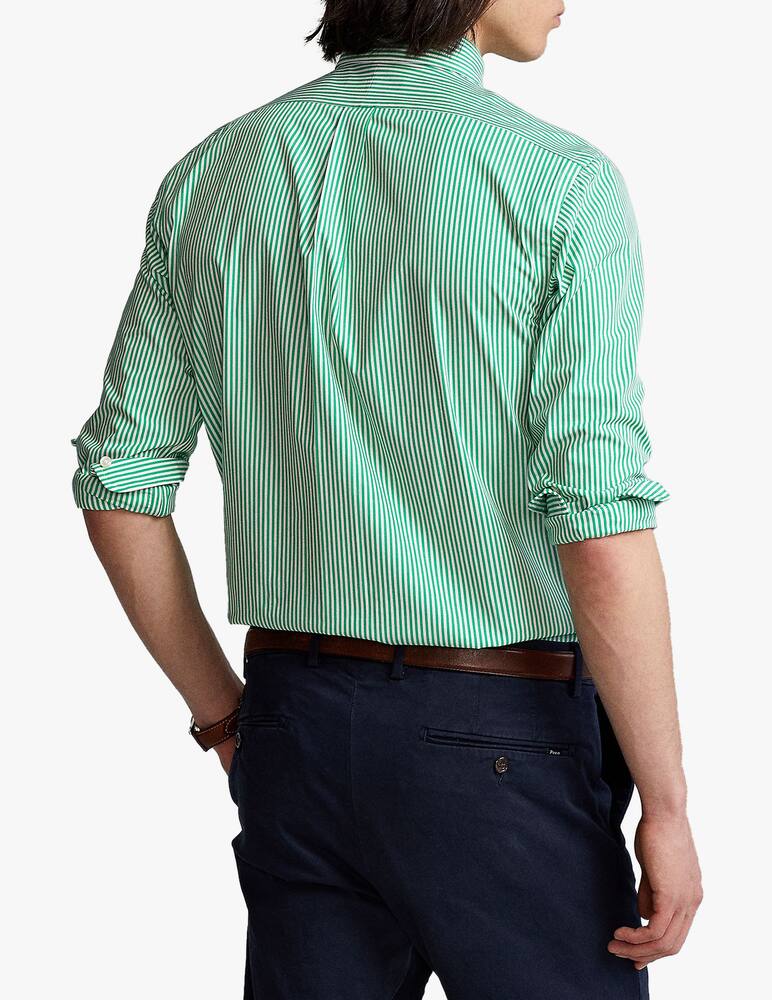 rinascente Polo Ralph Lauren Popeline slim fit botton down shirt - green