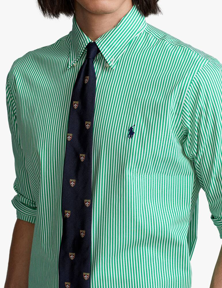 rinascente Polo Ralph Lauren Popeline slim fit botton down shirt - green